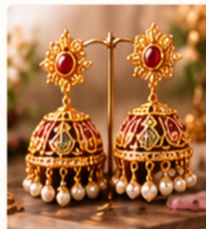elegant gold earrings
