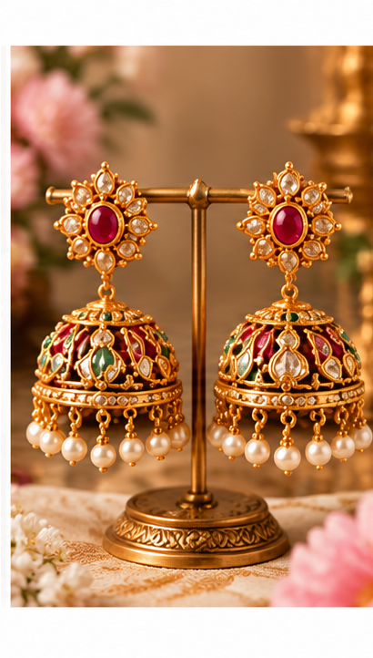 gild earrings design